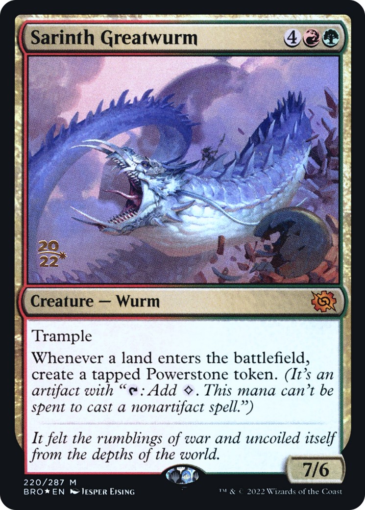 2022 Magic: The Gathering The Brothers' War Promos 2022 Magic: The Gathering The Brothers' War Promos #220s trading card