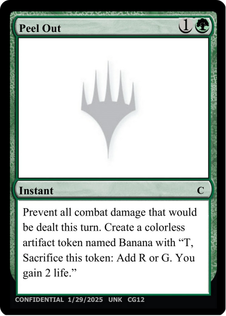 2025 Magic: The Gathering Unknown Event Peel Out #CG12 trading card