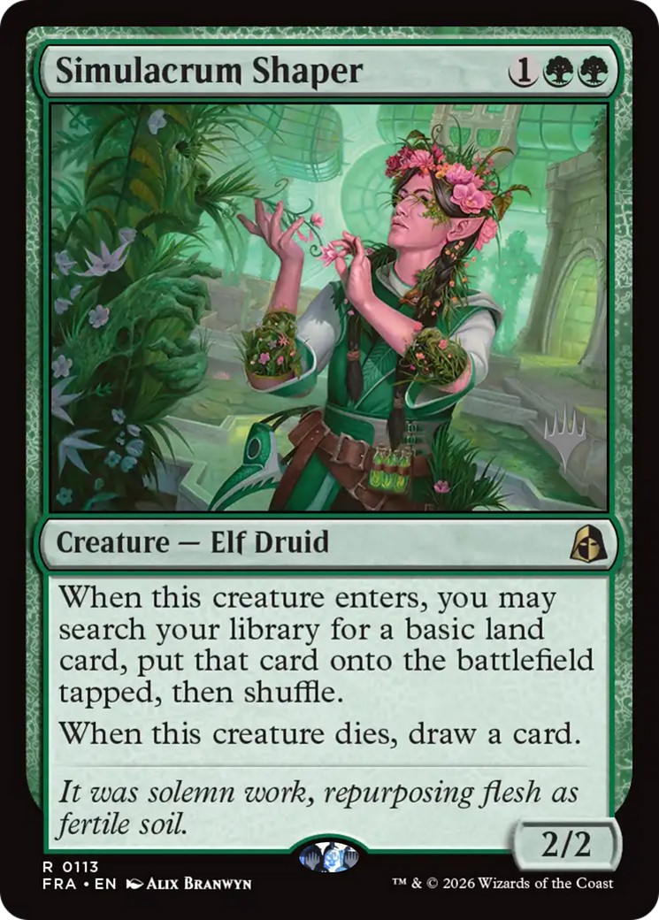 2026 Magic: The Gathering Reality Fracture Promos Simulacrum Shaper #113p trading card