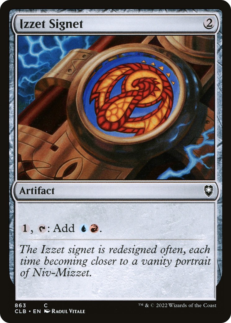Izzet Signet (Common · Normal) · 2022 · Commander Legends: Battle for Baldur's Gate