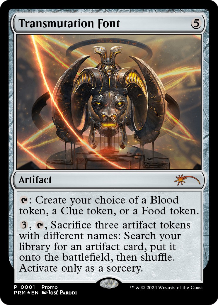 2024 Magic: The Gathering Wizards Play Network Transmutation Font #11 trading card