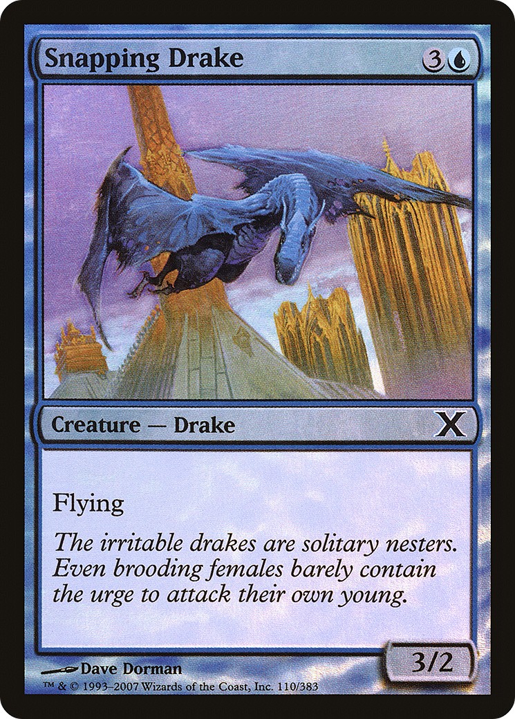 Snapping Drake (Common · Foil) · 2007 · Tenth Edition