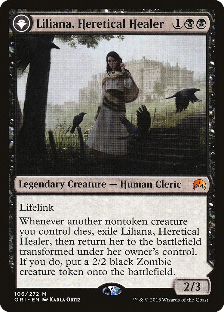 Liliana, Heretical Healer // Liliana, Defiant Necromancer - Image 1