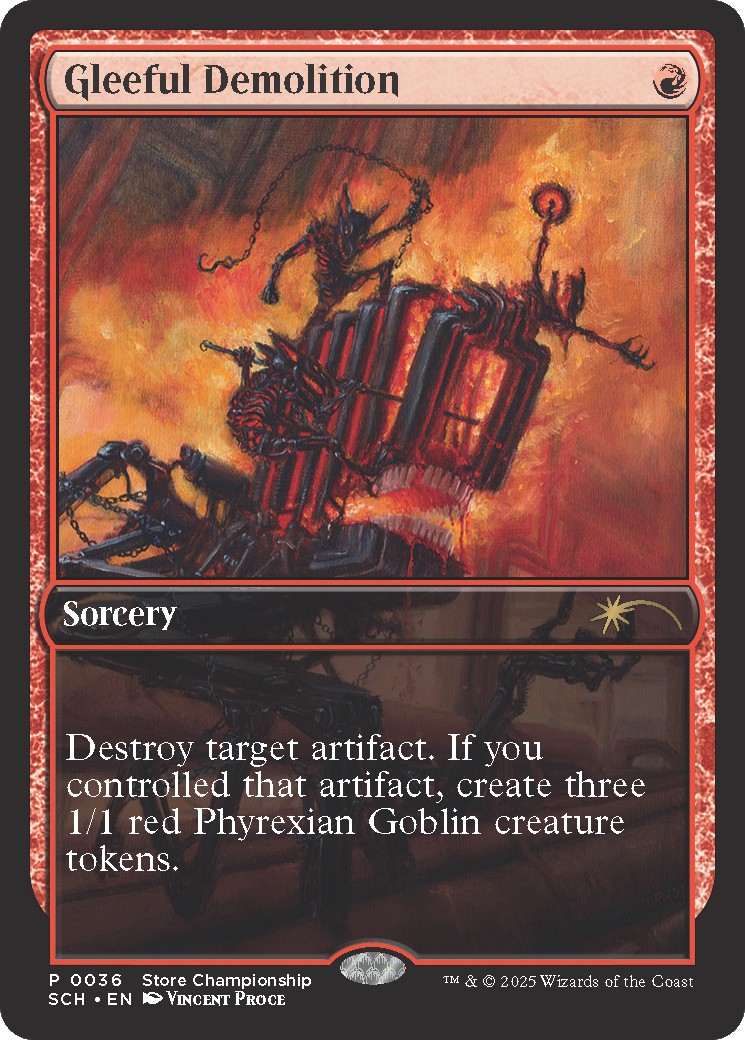 2025 Magic: The Gathering Store Championships Gleeful Demolition #36 trading card