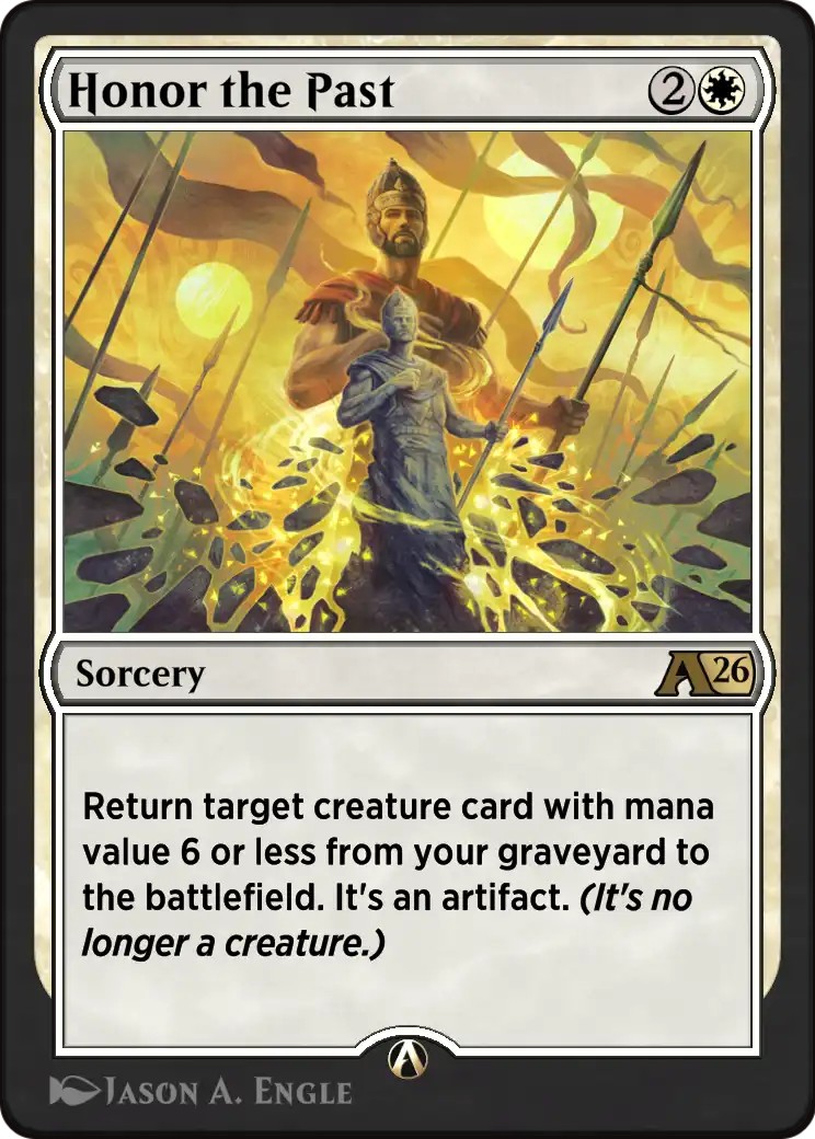 2026 Magic: The Gathering Alchemy: Secrets of Strixhaven Honor the Past #1 trading card