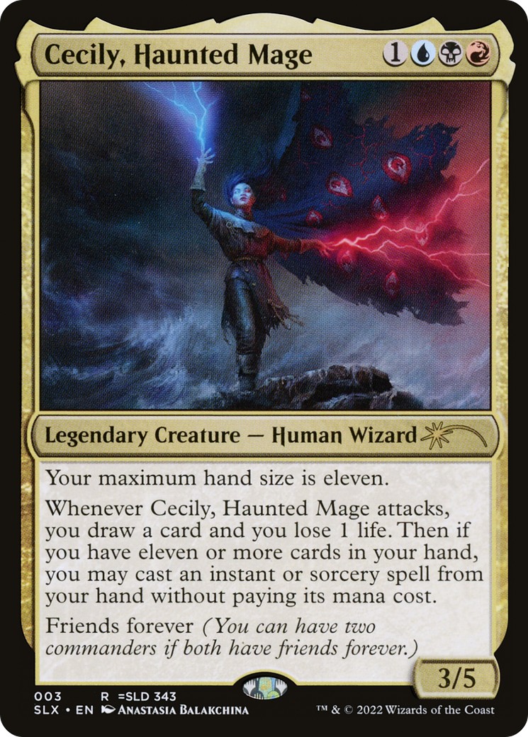 2022 Magic: The Gathering Universes Within Cecily, Haunted Mage #3 trading card