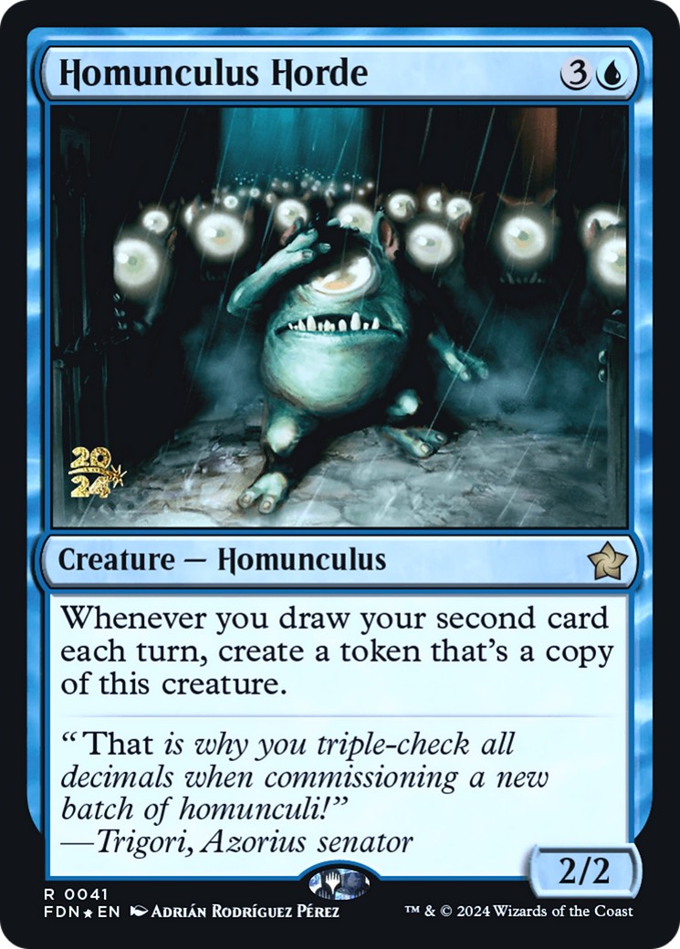 2024 Magic: The Gathering Foundations Promos 2024 Magic: The Gathering Foundations Promos #41s trading card