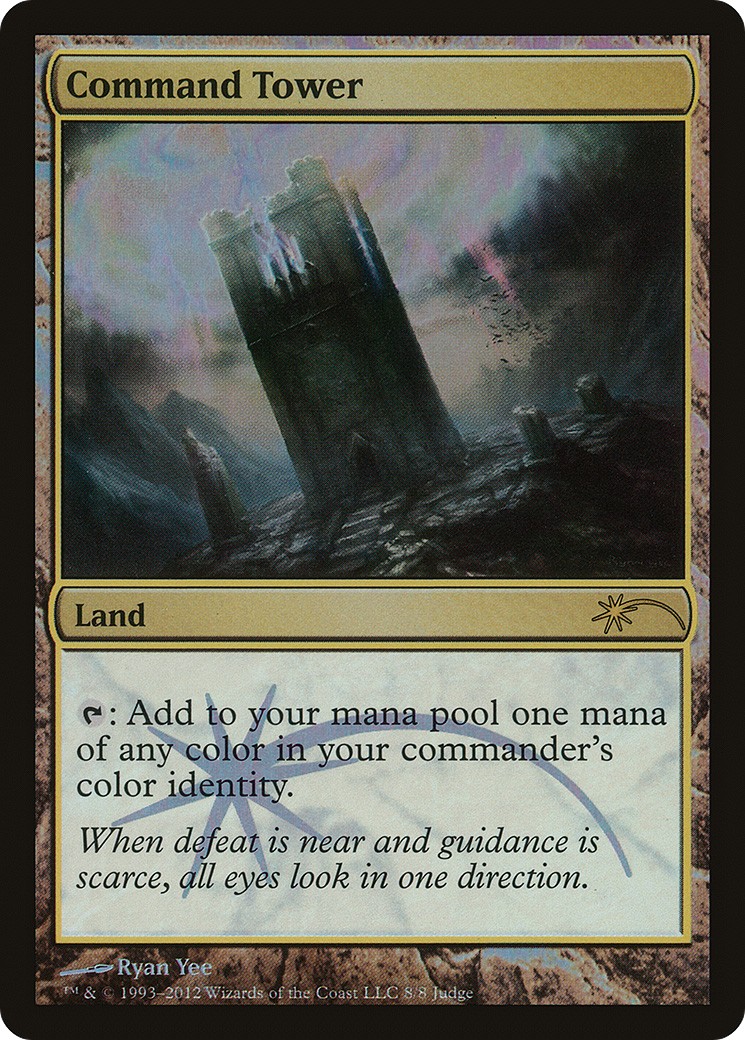2012 Magic: The Gathering Judge Gift Cards Command Tower #8 trading card