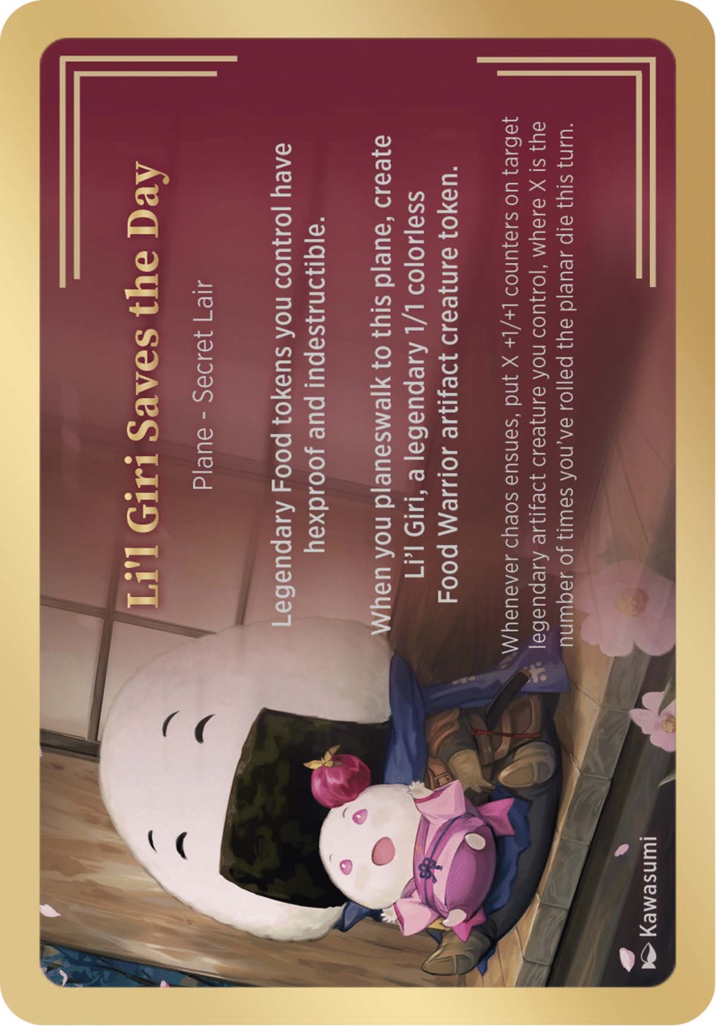 2025 Magic: The Gathering Secret Lair Showcase Planes Li'l Giri Saves the Day #6 trading card