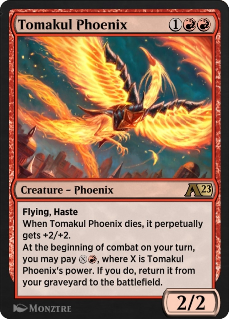 2022 Magic: The Gathering Alchemy: The Brothers' War Tomakul Phoenix #11 trading card