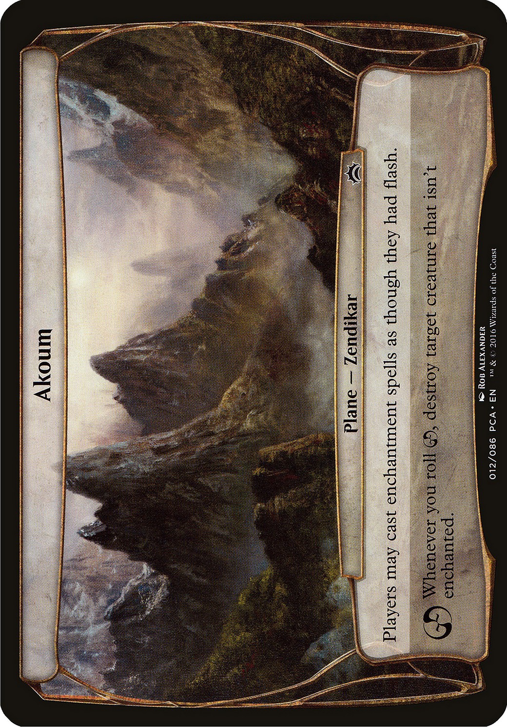 2016 Magic: The Gathering Planechase Anthology Planes Akoum #12 trading card