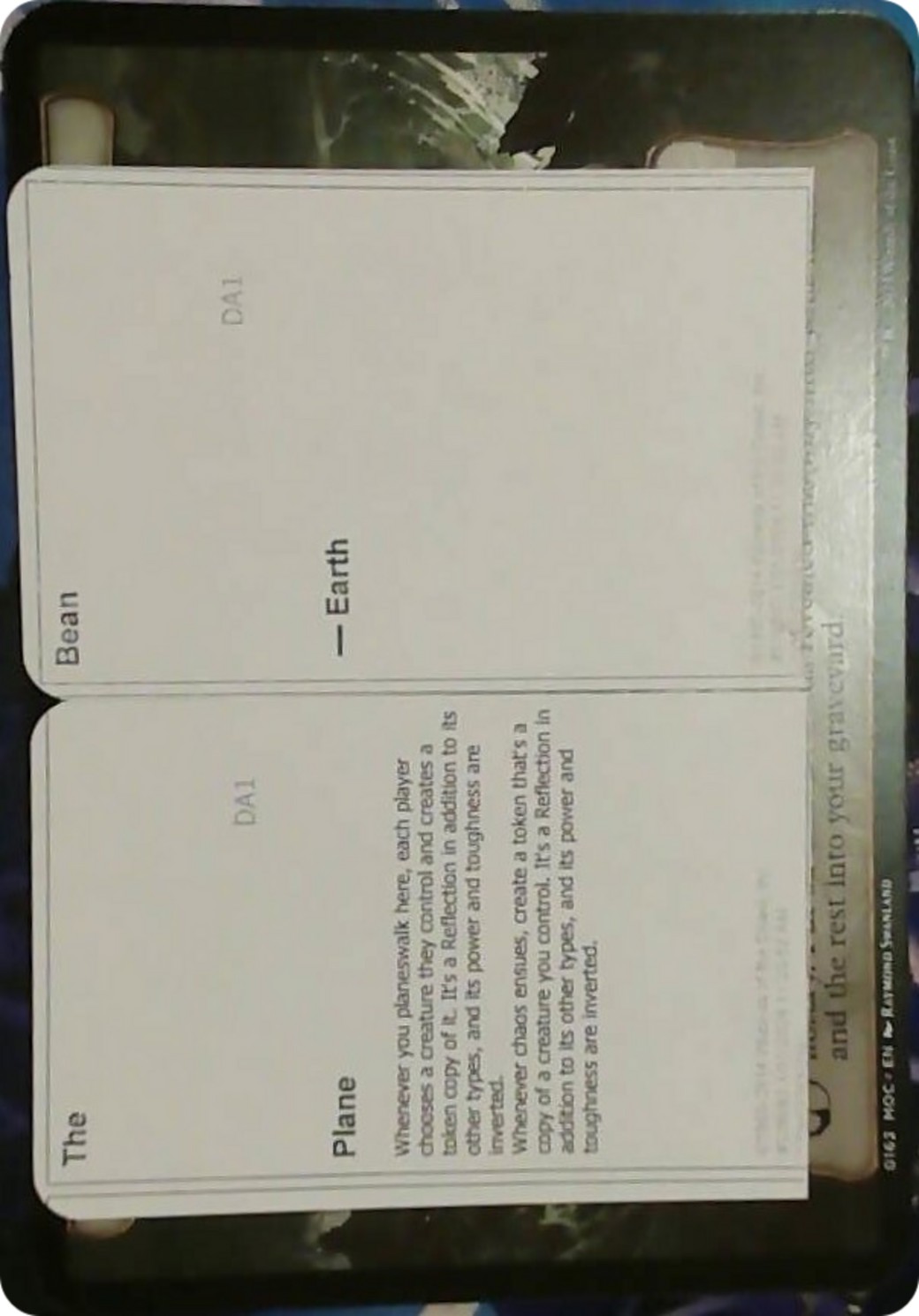 2024 Magic: The Gathering Black Lotus Unknown Planechase The Bean #PLA002 trading card