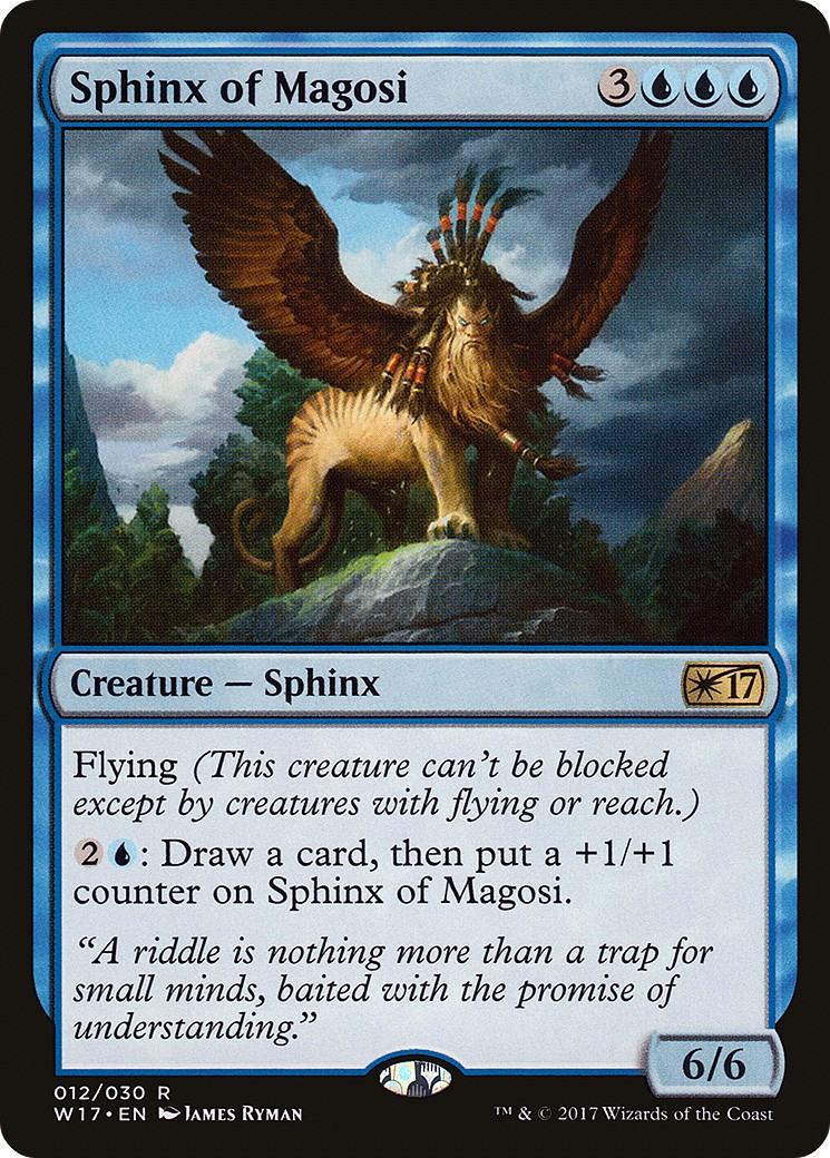 2017 Magic: The Gathering Welcome Deck Sphinx of Magosi #12 trading card