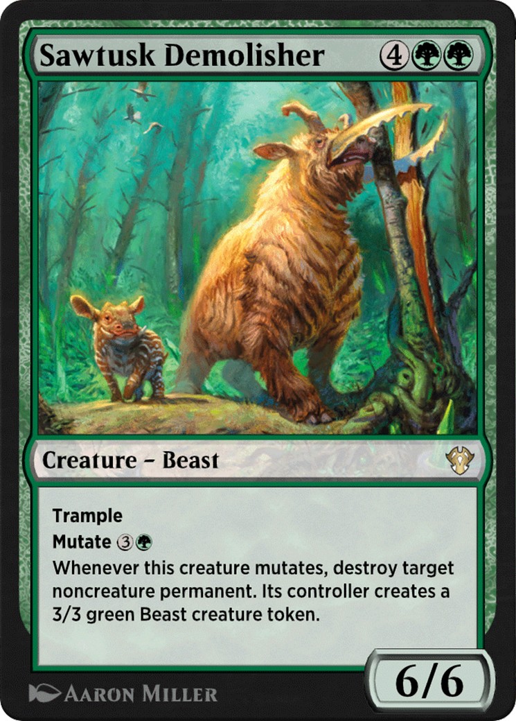 2021 Magic: The Gathering Historic Anthology 4 Sawtusk Demolisher #16 trading card