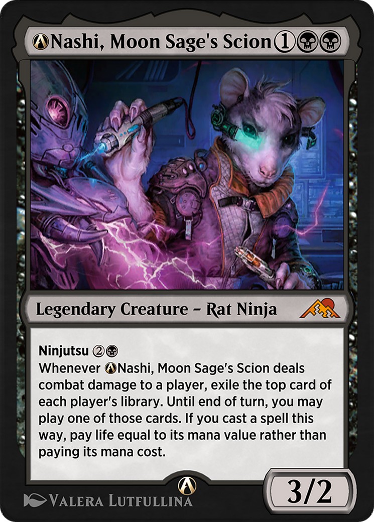 2023 Magic: The Gathering Kamigawa: Neon Dynasty A-Nashi, Moon Sage's Scion #A-114 trading card