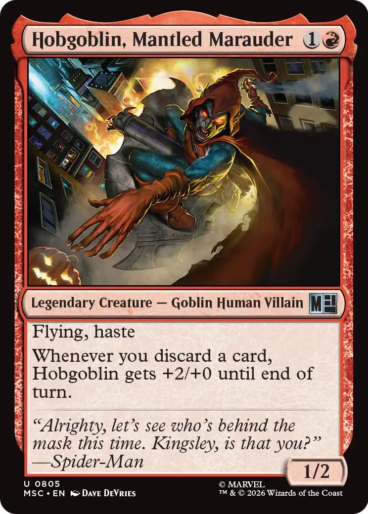 2026 Magic: The Gathering Marvel Super Heroes 2026 Magic: The Gathering Marvel Super Heroes #805 trading card