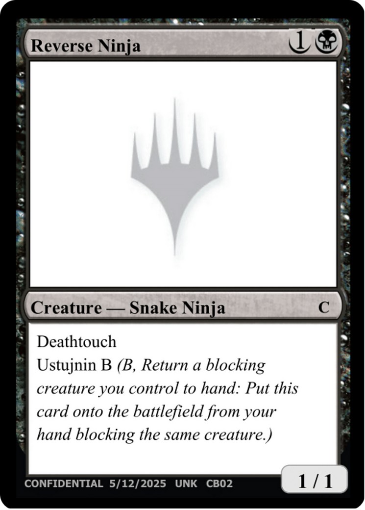 2025 Magic: The Gathering Unknown Event Reverse Ninja #CB02 trading card