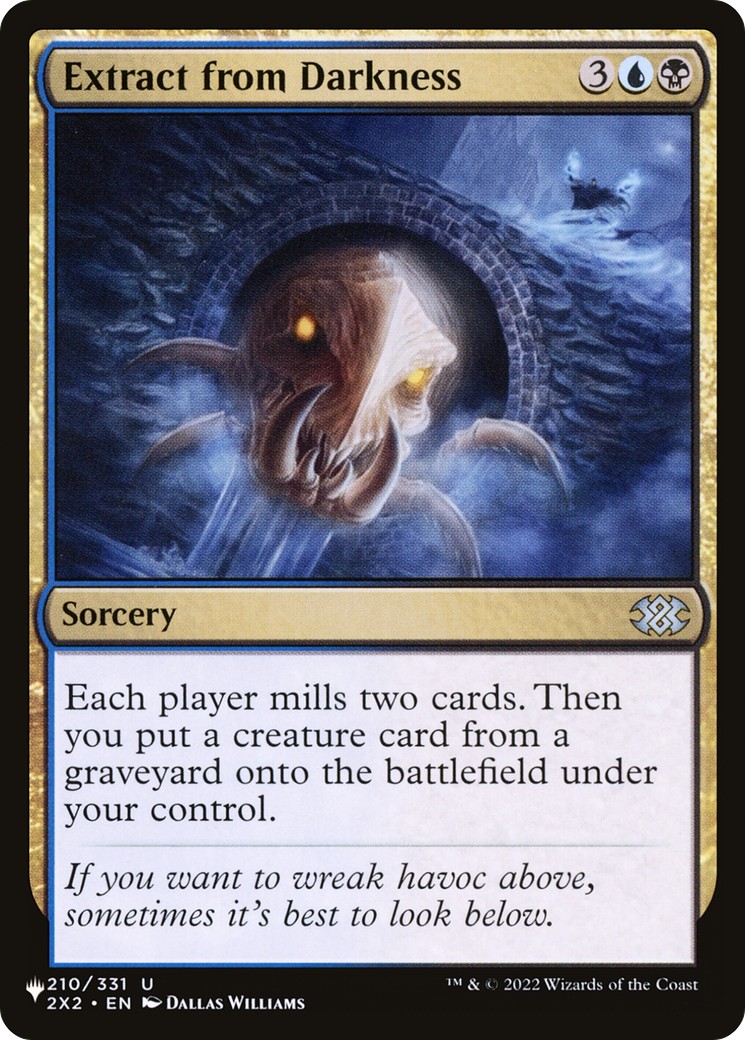 2026 Magic: The Gathering The List Extract from Darkness #2X2-210 trading card