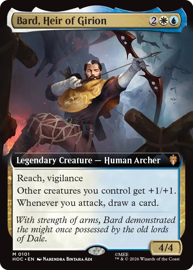 2026 Magic: The Gathering The Hobbit Eternal Bard, Heir of Girion #101 trading card