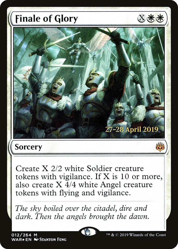2019 Magic: The Gathering War of the Spark Promos Finale of Glory #12s trading card