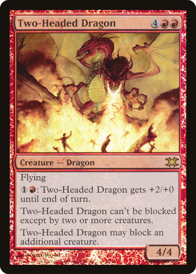 2008 Magic: The Gathering From the Vault: Dragons Two-Headed Dragon #15 trading card