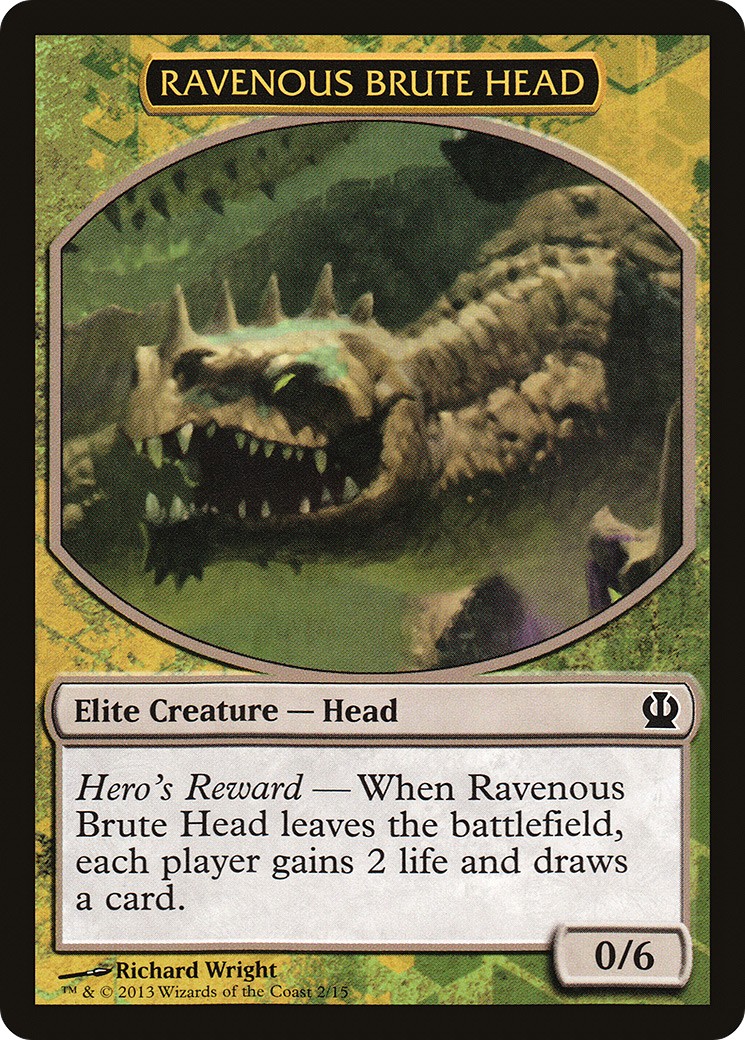 2013 Magic: The Gathering Face the Hydra Ravenous Brute Head #2 trading card