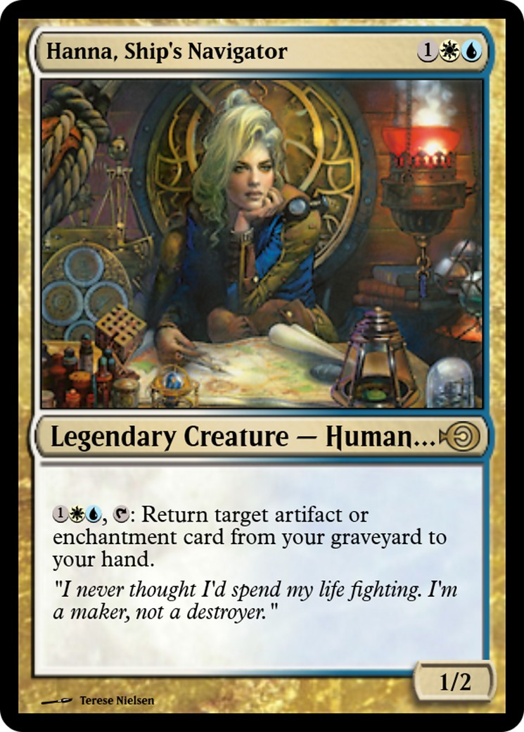 2016 Magic: The Gathering Magic Online Promos Hanna, Ship's Navigator #52308 trading card