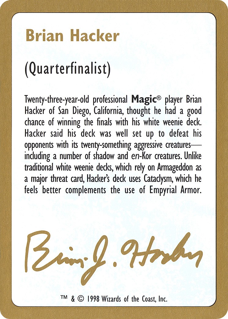 Brian Hacker Bio - Image 1