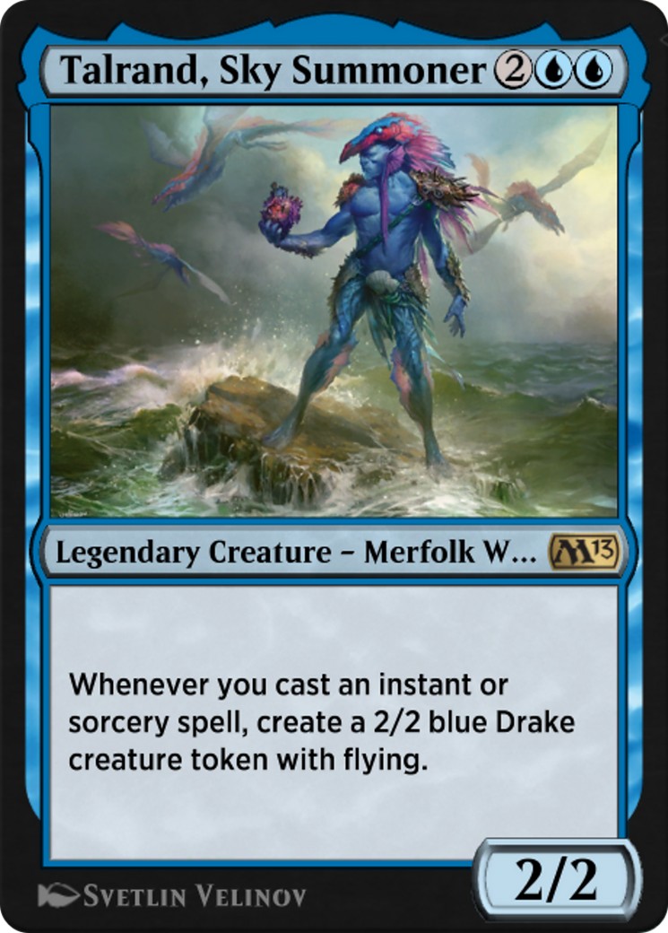 2020 Magic: The Gathering MTG Arena Promos Talrand, Sky Summoner #102 trading card