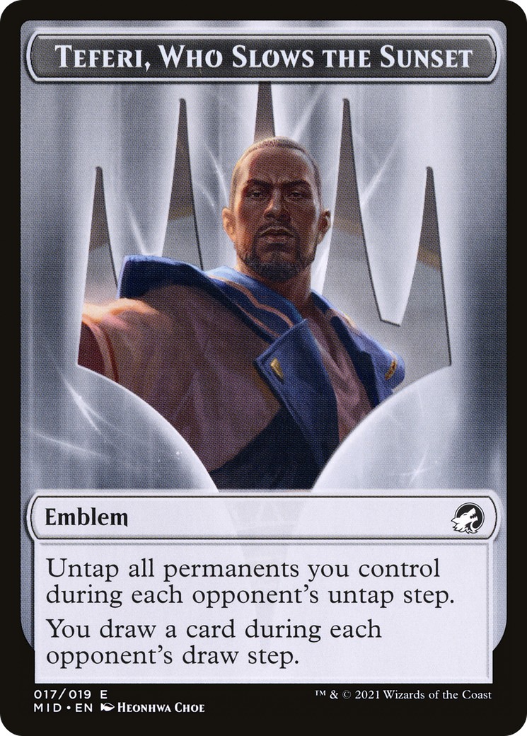 Teferi, Who Slows the Sunset Emblem - Image 1