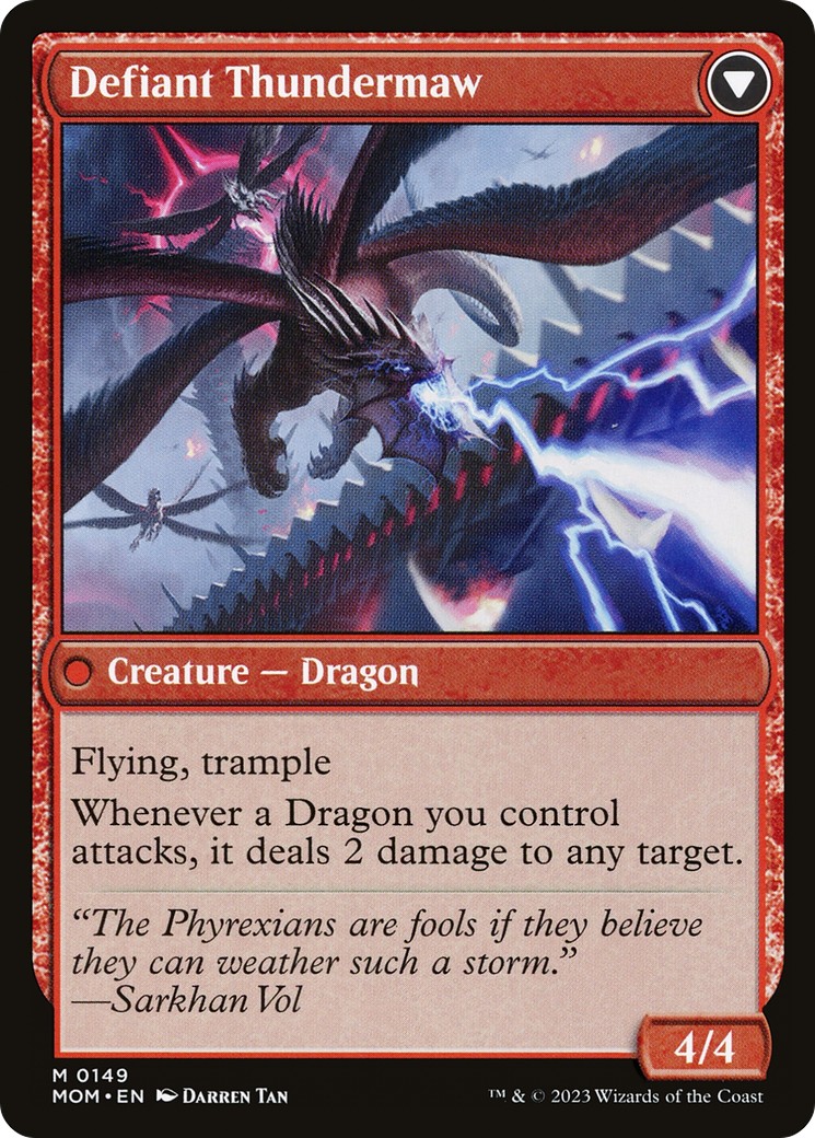 Invasion of Tarkir // Defiant Thundermaw thumbnail 2