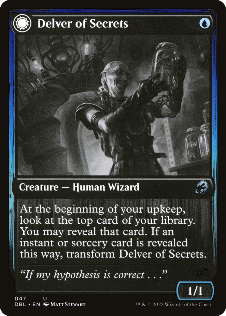 Delver of Secrets // Insectile Aberration - Image 1