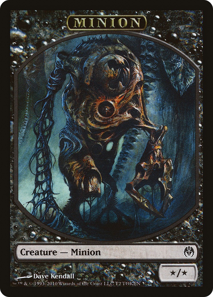2010 Magic: The Gathering Duel Decks: Phyrexia vs. the Coalition Tokens Minion #2 trading card