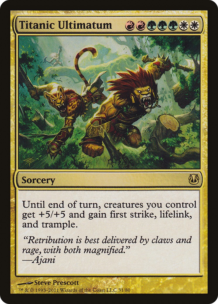 2011 Magic: The Gathering Duel Decks: Ajani vs. Nicol Bolas 2011 Magic: The Gathering Duel Decks: Ajani vs. Nicol Bolas #31 t