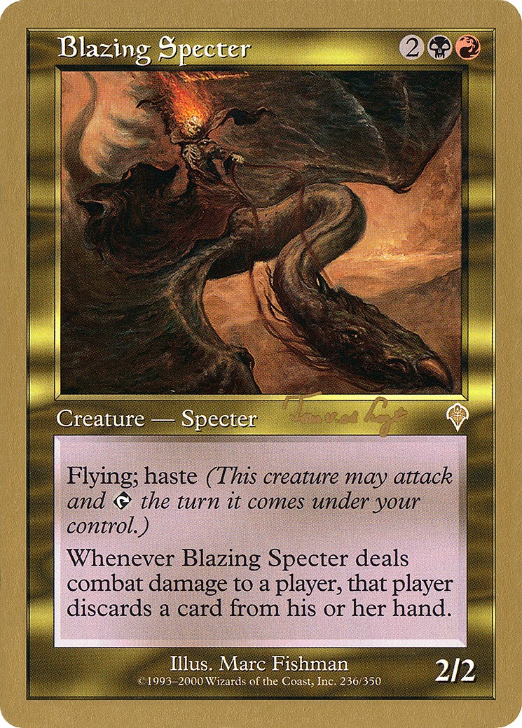 2001 Magic: The Gathering World Championship Decks 2001 Magic: The Gathering World Championship Decks #tvdl236 trading card