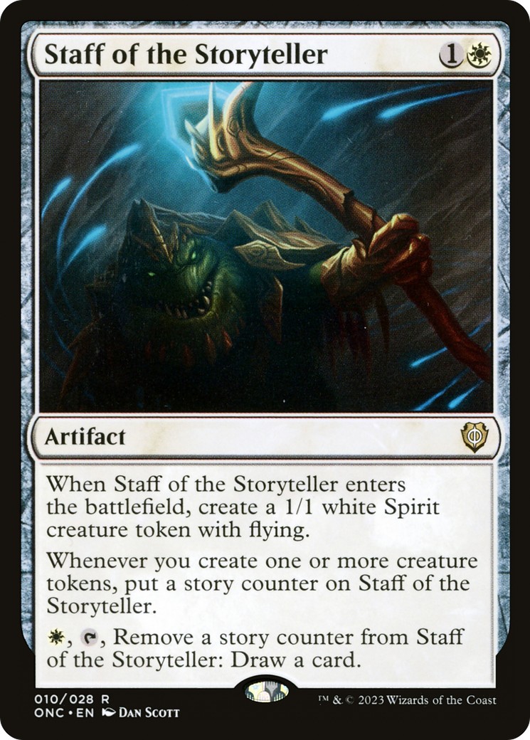 2023 Magic: The Gathering Phyrexia: All Will Be One Staff of the Storyteller #10 trading card