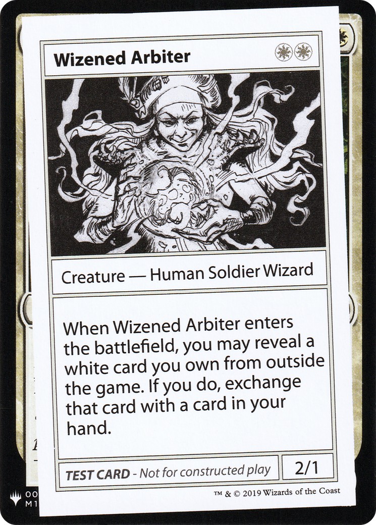 2019 Magic: The Gathering Mystery Booster Playtest Cards Wizened Arbiter #14 trading card