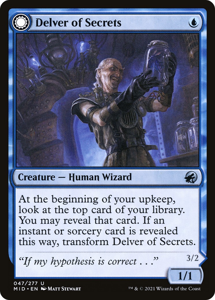 Delver of Secrets // Insectile Aberration - Image 1