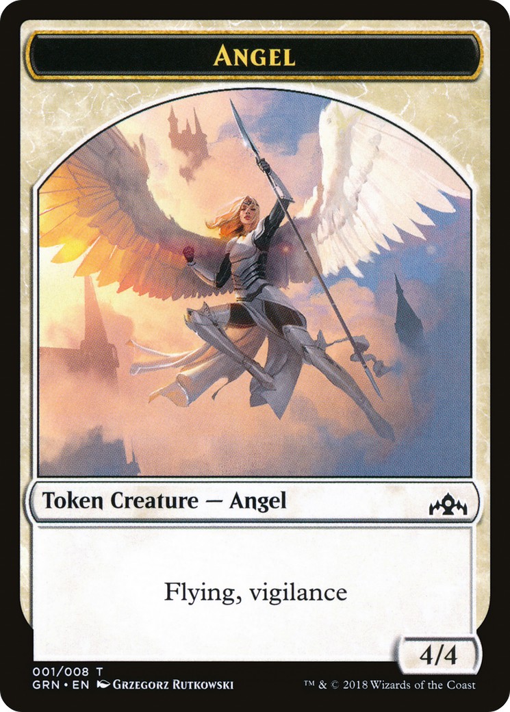 2018 Magic: The Gathering Guilds of Ravnica Tokens Angel #1 trading card