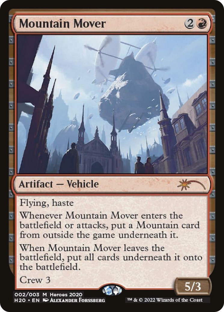2021 Magic: The Gathering Heroes of the Realm Mountain Mover #2 trading card