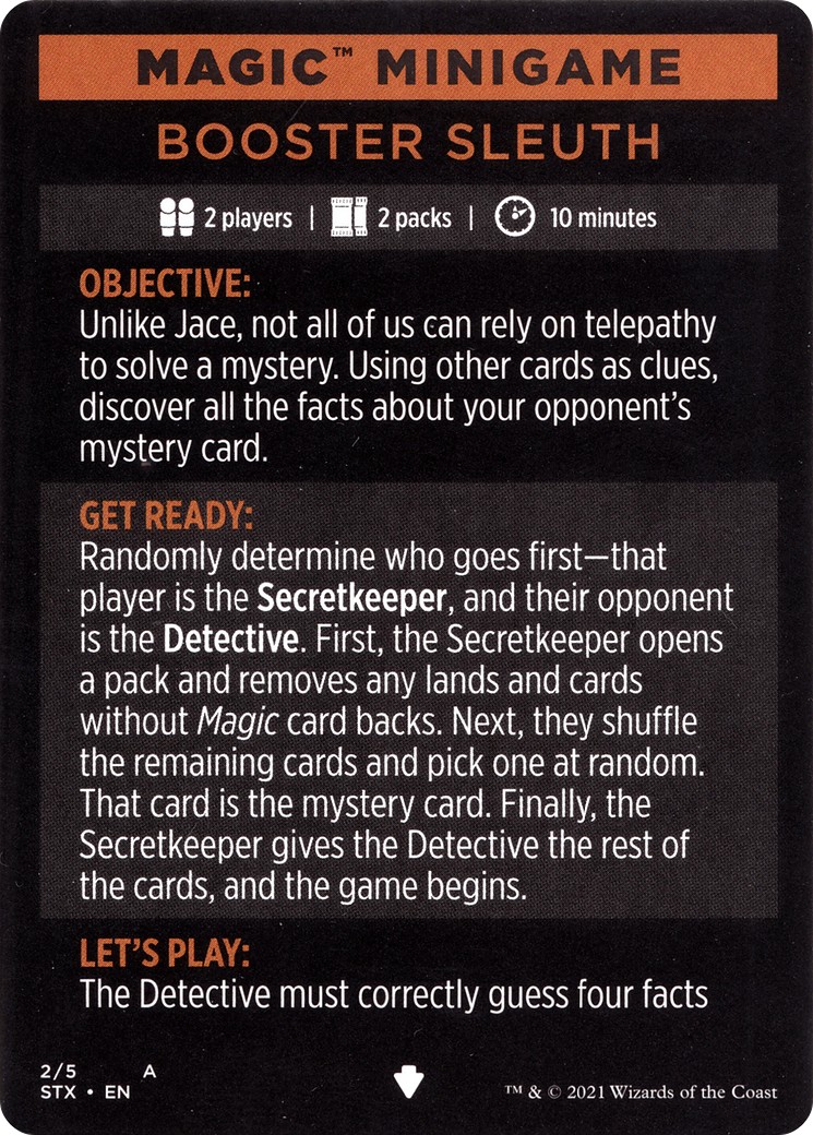 Booster Sleuth // Booster Sleuth (cont'd) - Image 1