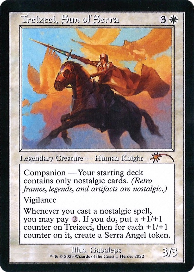 2023 Magic: The Gathering Heroes of the Realm Treizeci, Sun of Serra #1 trading card