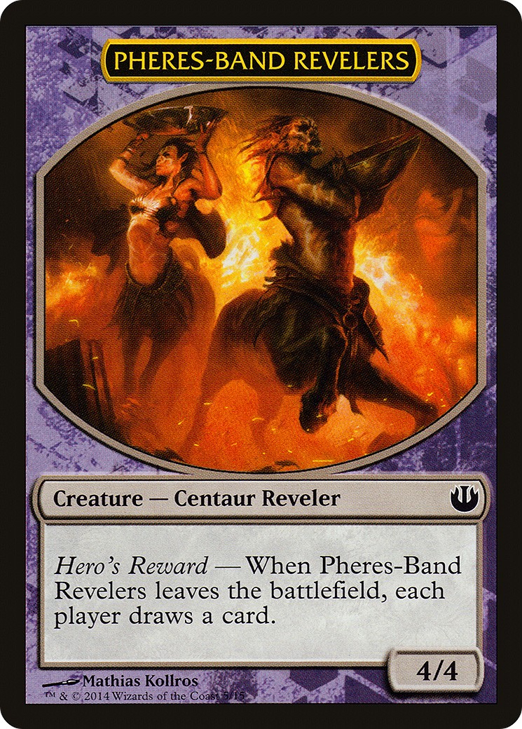 2014 Magic: The Gathering Defeat a God Pheres-Band Revelers #5 trading card