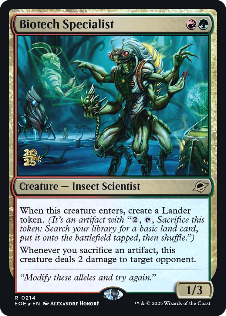 2025 Magic: The Gathering Edge of Eternities Promos 2025 Magic: The Gathering Edge of Eternities Promos #214s trading card