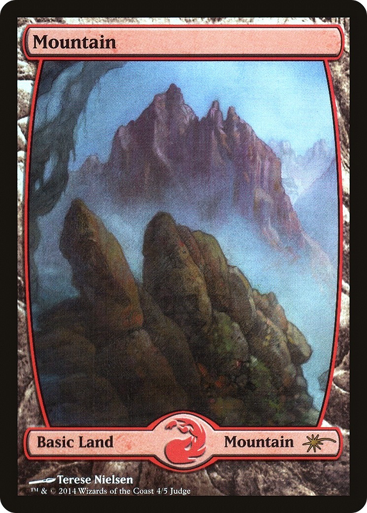 2014 Magic: The Gathering Judge Gift Cards Mountain #4★ trading card