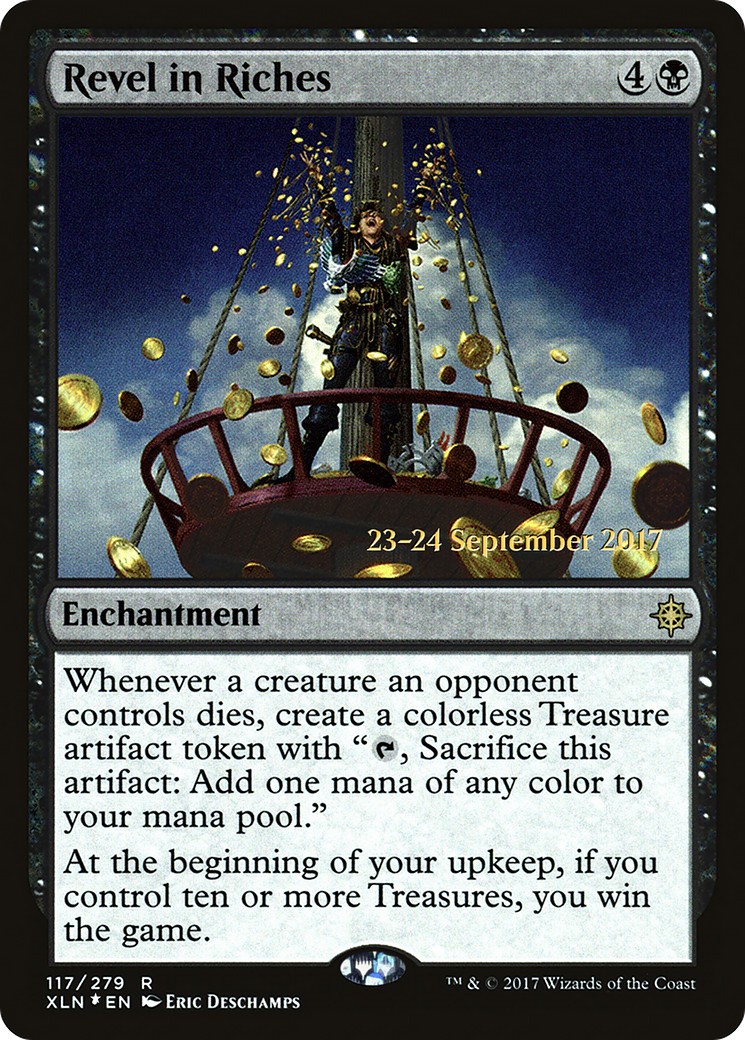 2017 Magic: The Gathering Ixalan Promos Revel in Riches #117s trading card