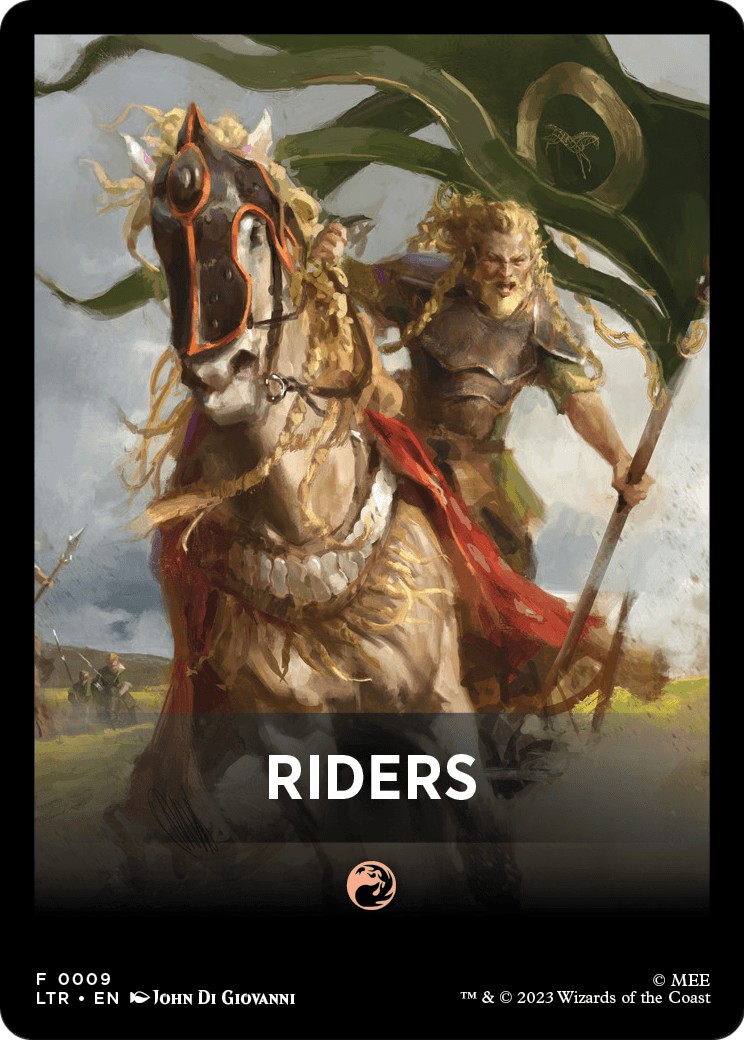 2023 Magic: The Gathering Tales of Middle-earth Front Cards Riders #9 trading card