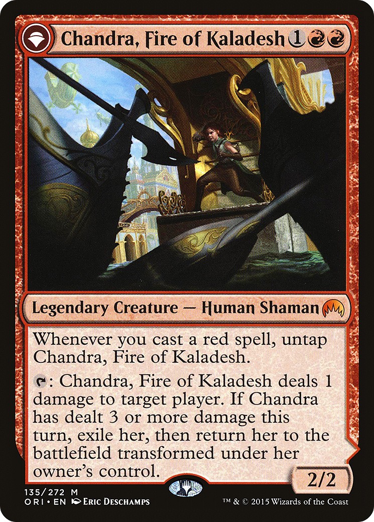 Chandra, Fire of Kaladesh // Chandra, Roaring Flame - Image 1
