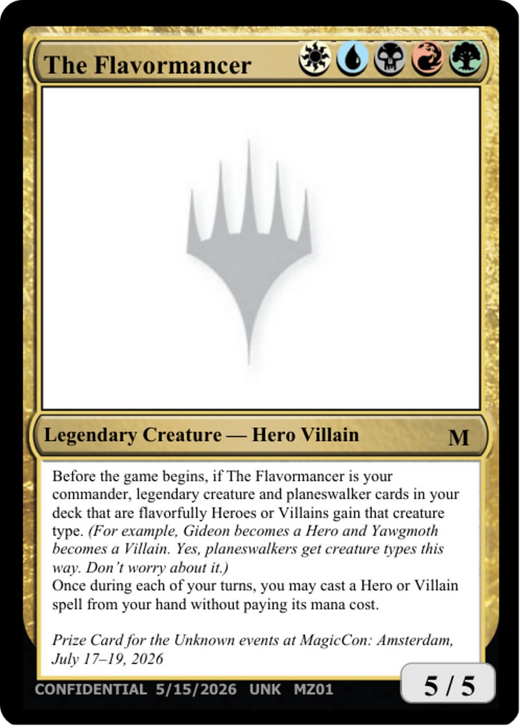 2026 Magic: The Gathering Unknown Event The Flavormancer #MZ01a trading card