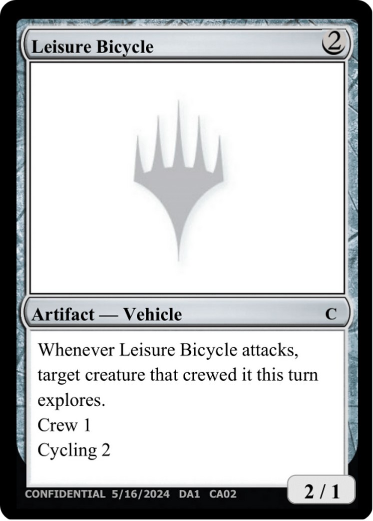 2024 Magic: The Gathering Unknown Event Leisure Bicycle #CA02a trading card